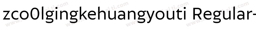 zco0lgingkehuangyouti Regular字体转换